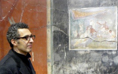 John Turturro in visita agli scavi di Pompei