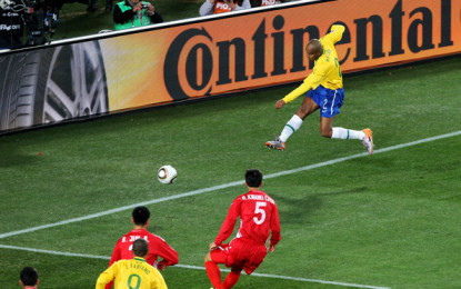 La Corea del Nord fa paura al Brasile, serve un gran gol di Maicon per sbloccare il match