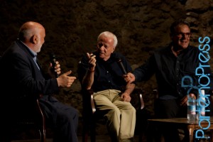 Incontro tra Achille Bonito Oliva e Vittorio Sgarbi al Ravello F