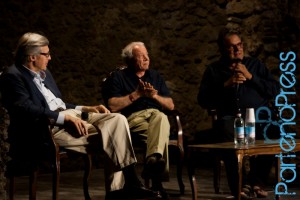 Incontro tra Achille Bonito Oliva e Vittorio Sgarbi al Ravello F