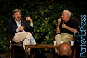 Incontro tra Achille Bonito Oliva e Vittorio Sgarbi al Ravello F
