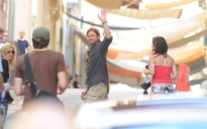 Brad Pitt e Angelina Jolie a Malta.