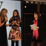 Un momento del premio Pink Roma: da sinistra, Tiziana Rocca, Lavinia Biagiotti e Paola Guerci