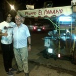 Edinson Cavani con "el canairo"