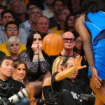 Celebrities At The Lakers Game