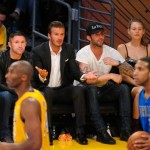Celebrities At The Lakers Game