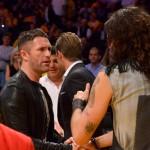 Celebrities At The Lakers Game
