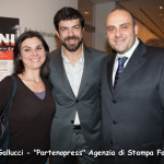 il vicepresidente di "Patrimonio Italiano" Beatrice Corcione con l'attore Pierfrancesco Favino ed il giornalista Luigi Liberti
