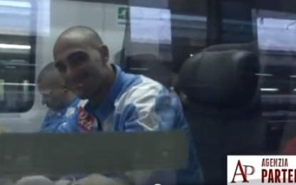 VIDEO – Calciatori del Napoli in viaggio per Firenze
