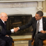 President Obama Meets With President Giorgio Napolitano Of Italy