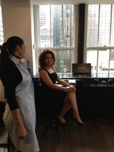 l'attrice tamara tunie a palazzo bellucci