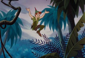 Peter Pan arrives on Neverland