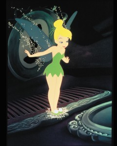 Tinker Bell sees the mirror