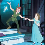 Peter Pan invites Wendy to come to Neverland