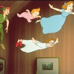 Peter Pan shows the children they can fly too!