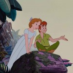 Wendy and Peter Pan in Neverland