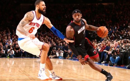Sapore di rivincita al Madison Square Garden: davanti ad Adam Silver, gli Heat battono i Knicks 106-91 con 30 (e lode) di LeBron James