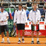 Corrado Brazzutti, Fabio Fognini, Simone Bolelli, Andras Seppi and Filippo Volandri