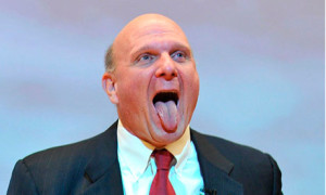 Pausa scenica sulla smorfia di Steve Ballmer (theguardian.com) 