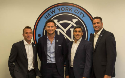 Dopo Villa, altro colpo dei New York City FC: firmata la bandiera del Chelsea Frank Lampard