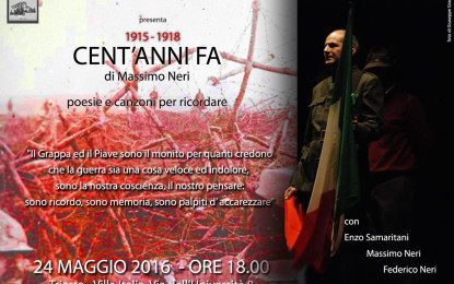 “1915-1918 Cent’ Anni fa”: La Grande Guerra in rime a Trieste