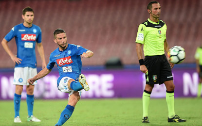 Prova convincente degli uomini di Sarri al San Paolo che regola l’Espanyol  con un gol per tempo: a segno Mertens e Albiol. Ounas già idolo dei tifosi.