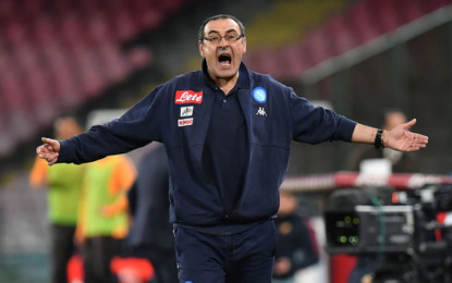 Sarri: la lotta per il titolo con la Juve non è affatto chiusa.