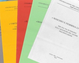 MAGISTERO E GENDER. UN DOCUMENTO QUANTO MAI ATTUALE.