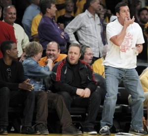 David Spade, Kevin James, Chris Rock, Adam Sendler: Lakers's