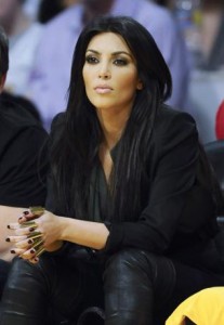 US actress Kimberly Kardashian: Lakers's