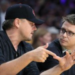 Actors Leonardo Di Caprio and Kevin Connolly: Lakers's