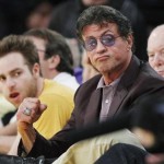 Actor Sylvester Stallone Lakers's fan