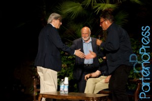 Incontro tra Achille Bonito Oliva e Vittorio Sgarbi al Ravello F