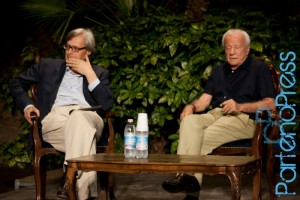 Incontro tra Achille Bonito Oliva e Vittorio Sgarbi al Ravello F