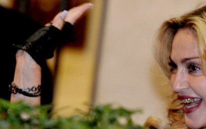 Madonna a Roma per un sopralluogo della sua palestra e un video contro il femminicidio