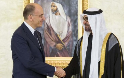 Enrico Letta ad Abu Dhabi per la firma di un interessante protocollo di intesa.