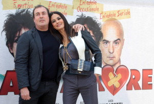 Maria Grazia Cucinotta and husband Giulio Violati