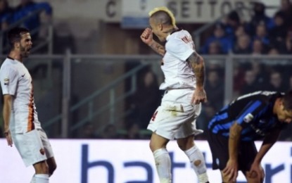 Atalanta-Roma 1-2. Nerazzurri subito avanti con Maxi Moralez ma nel primo tempo i giallorossi rimettono le cose a posto.