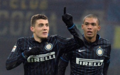 Inter-Lazio 2-2.I biancocelesti chiudono il 2014 al terzo posto