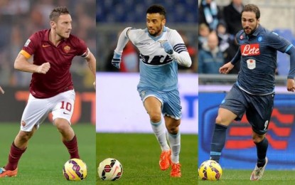 Ad 11 giornata dal termine parte lo sprint per la zona Champions: Roma, Lazio, Napoli, Fiorentina e Samp in appena 5 punti.