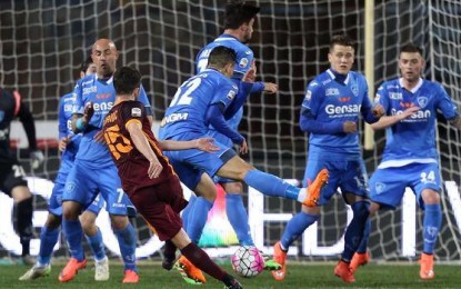 Empoli-Roma 1 a 3: Giallorossi terzi in classifica
