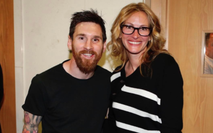 Dopo il Clasico al Bernabeu spunta Julia Roberts, ma l’Oscar va sempre a Leo Messi