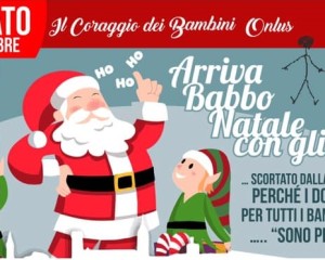 Tony Figo, Mr Hyde, Maria Bolignano ed ovviamente Babbo Natale e gli Elfi all’Ospedale pediatrico Santobono di Napoli.